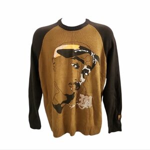 Vintage Makaveli 90s Tupac Shakur 2pac streetwear Longsleeve Men’s sz Large Spel